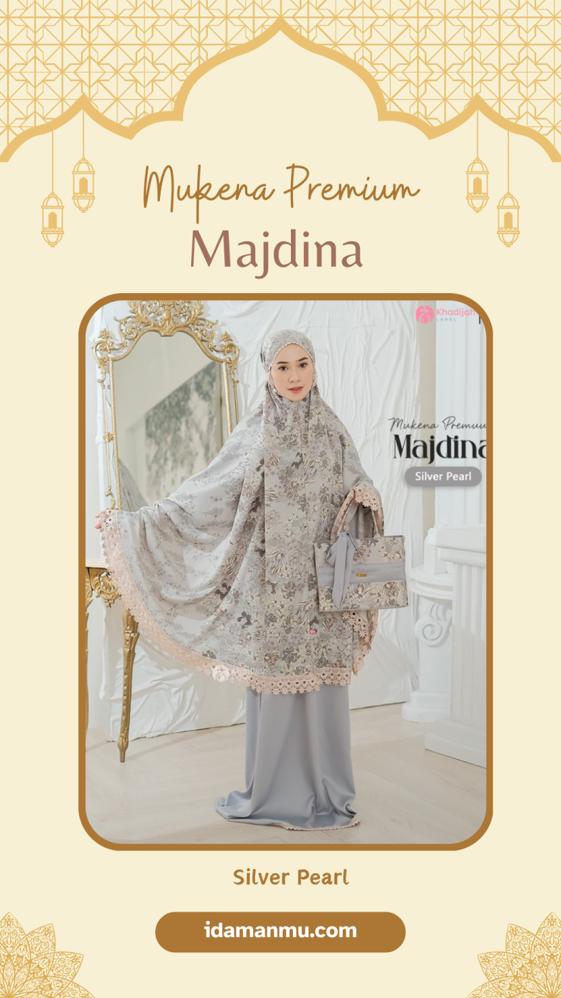 Mukena Dewasa Jumbo Premium Silk Renda Mewah