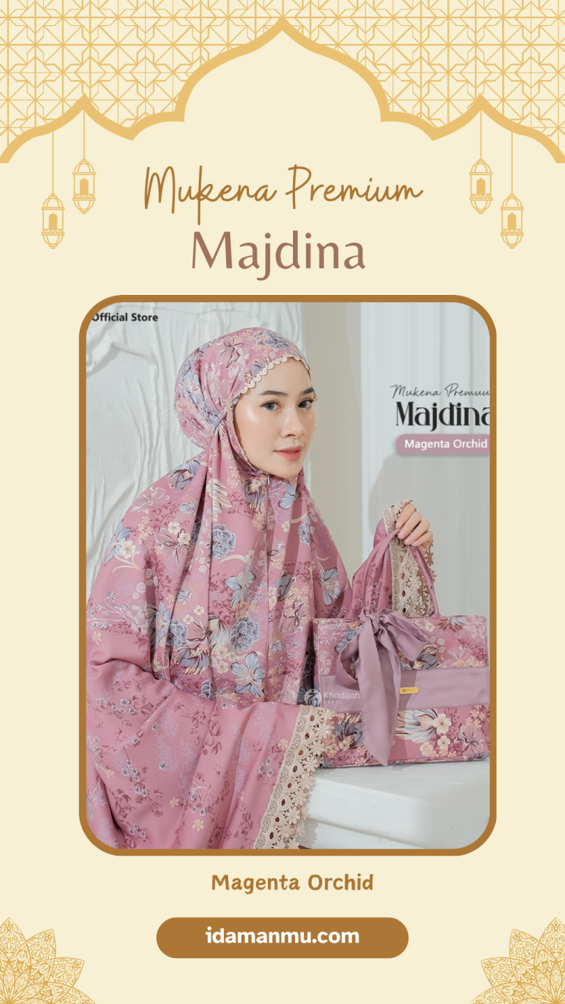 Mukena Dewasa Jumbo Premium Silk Renda Mewah